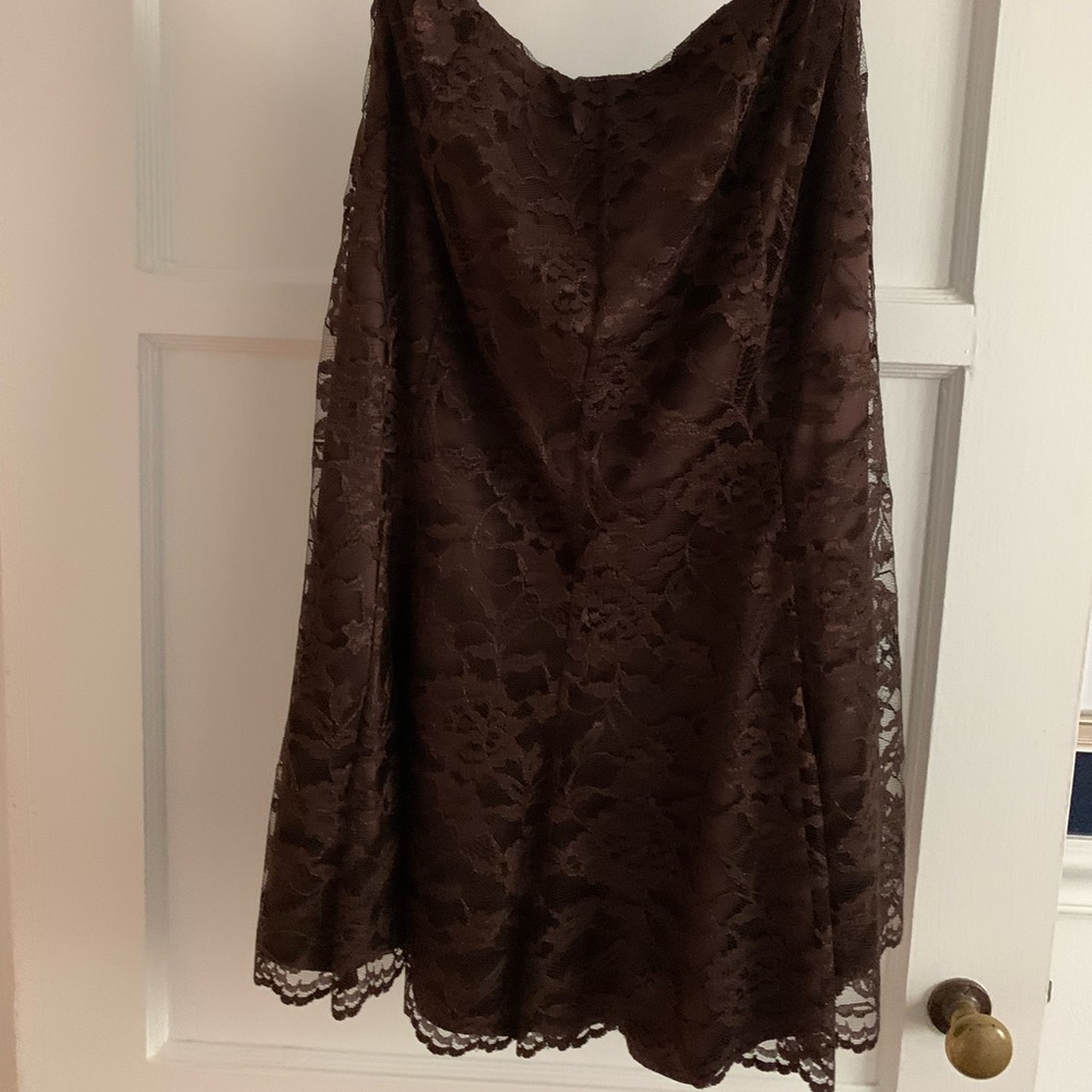 Jones New York brown lace skirt
